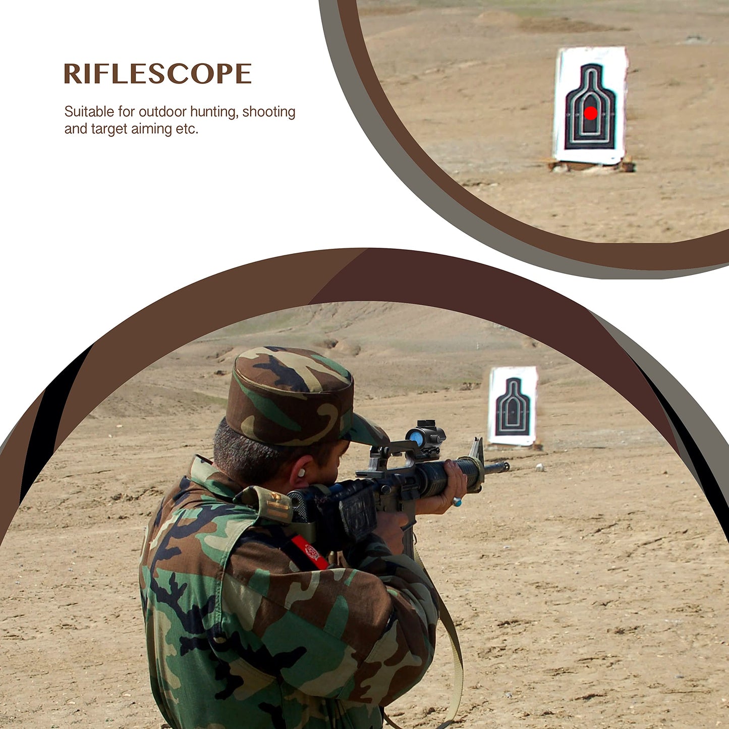 5 MOA Red Green Blue Dot Rifle Scope 1X 30mm Reflex Lens W/ 22mm/11mm Rail Mount