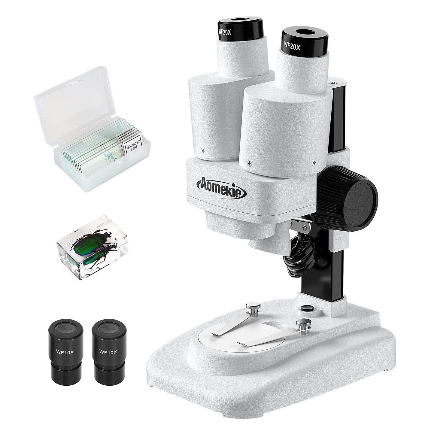 Microscope binoculaire stéréo ajustable 40X