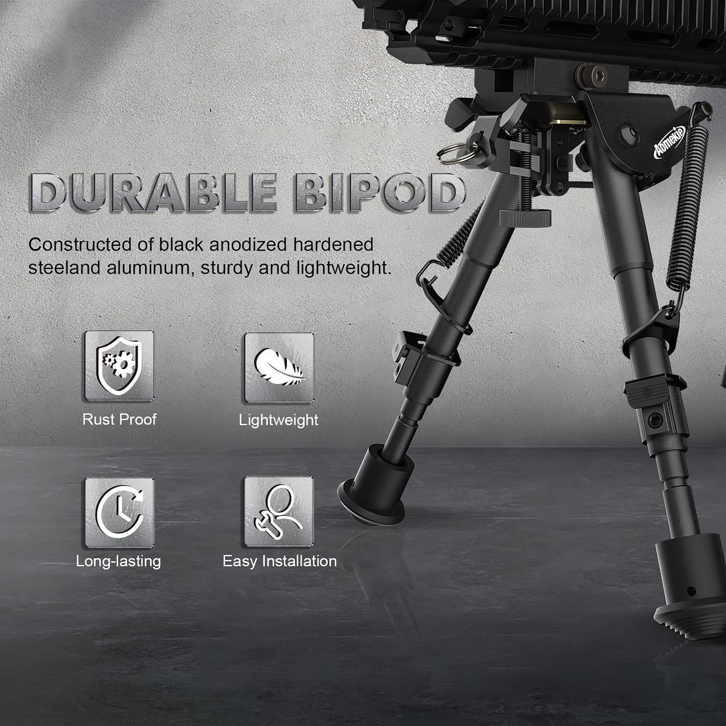 6-9 Inch Adjustable Hunting Rifle Bipod