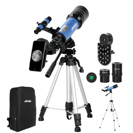400mm/70mm Telescopes with Backpack Adjustable Tripod for Adults Kids Gift